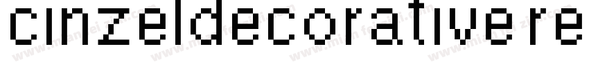 cinzeldecorative reg字体转换